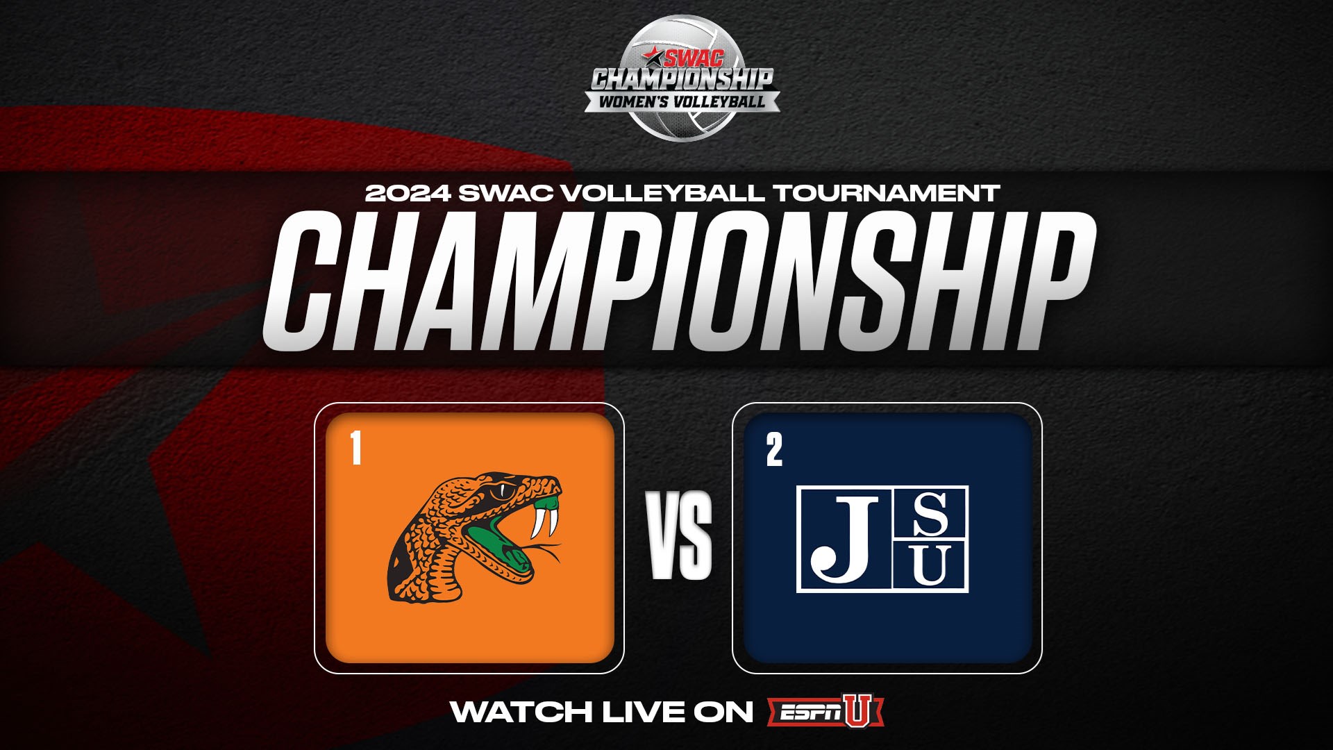 Watch SWAC Volleyball on ESPNU Nov. 24