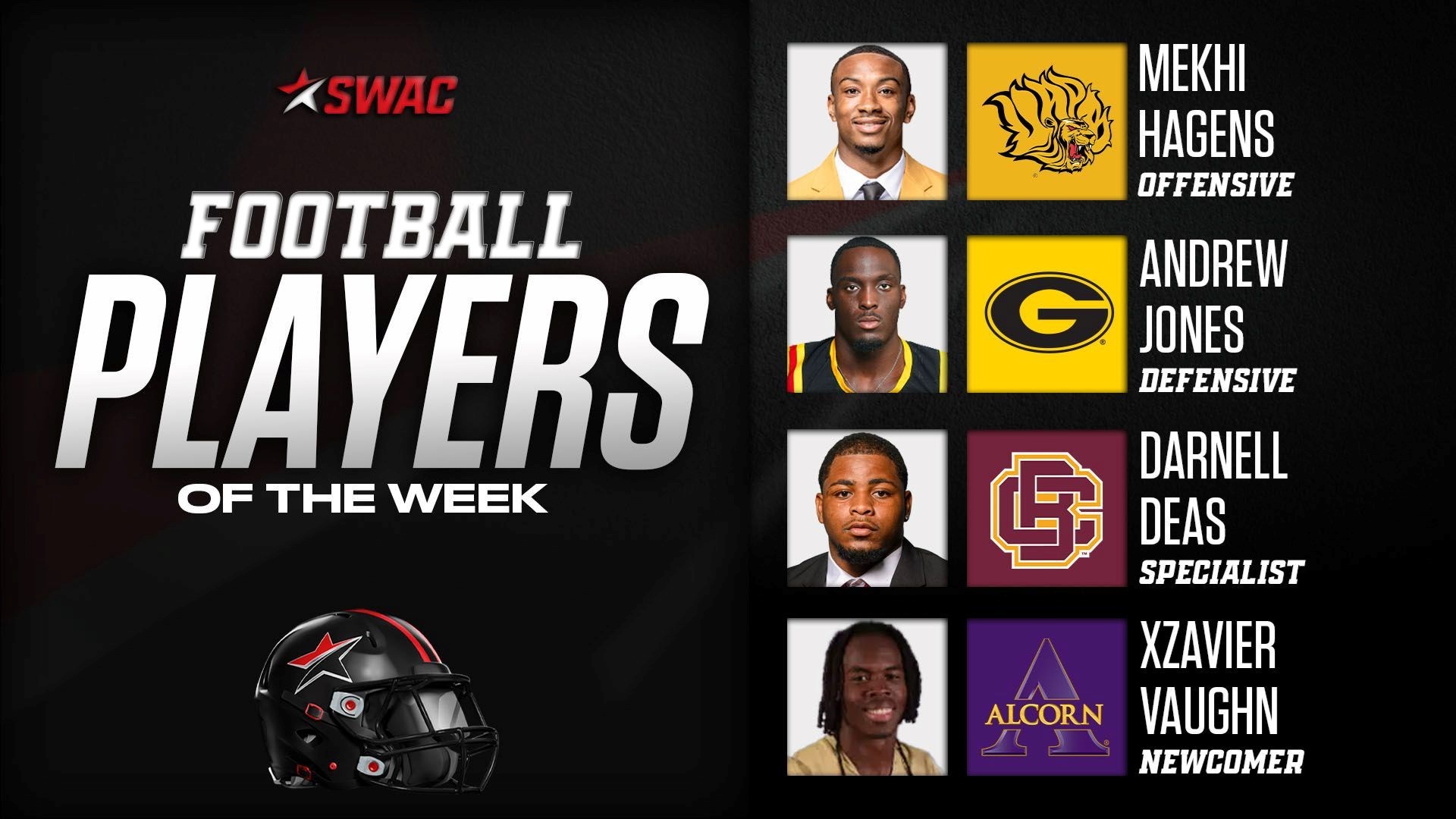 2024 SWAC Football Weekly Honors: Sept. 16