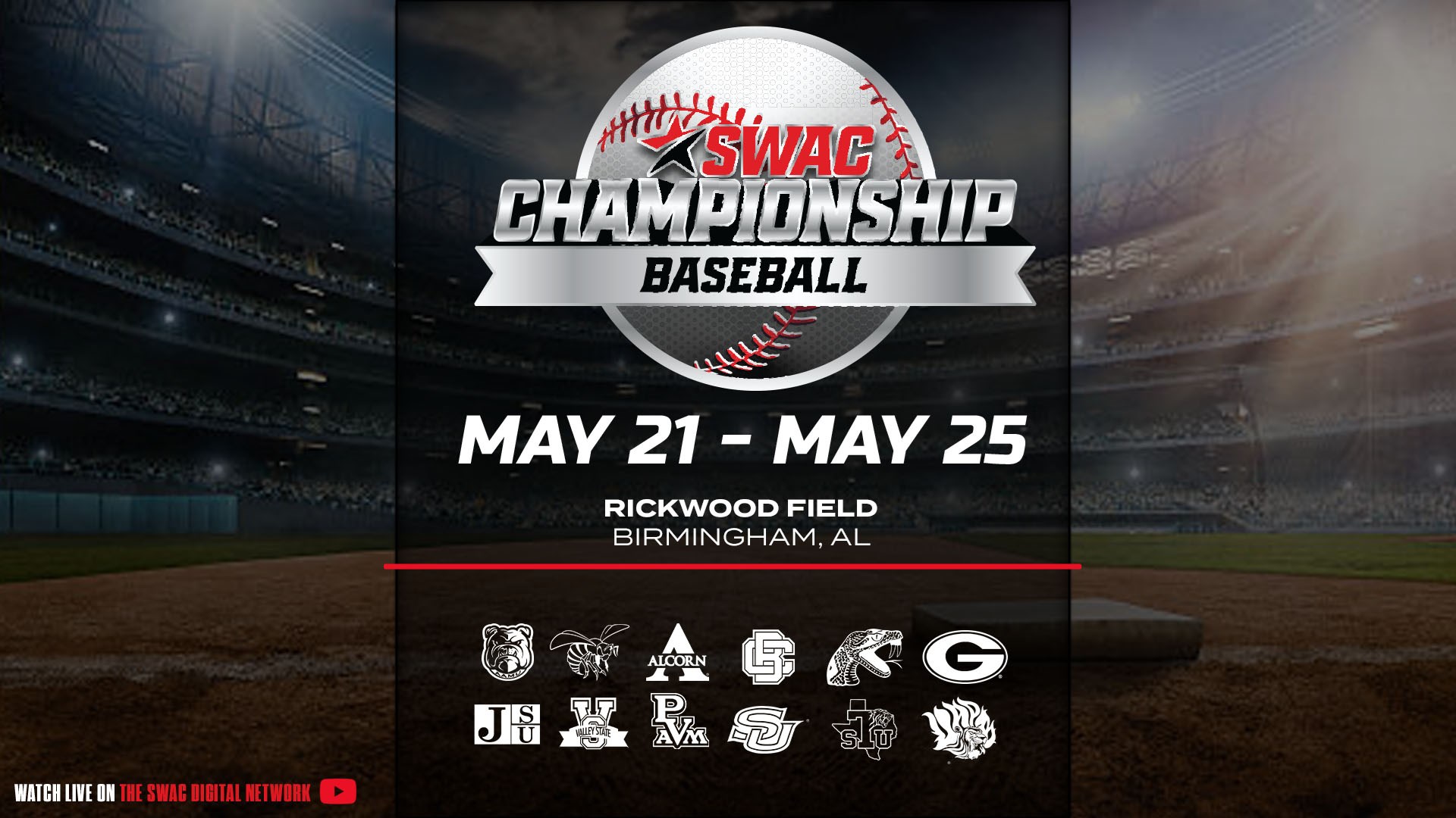 2025 SWAC Baseball Tournament Set to be Held in Birmingham