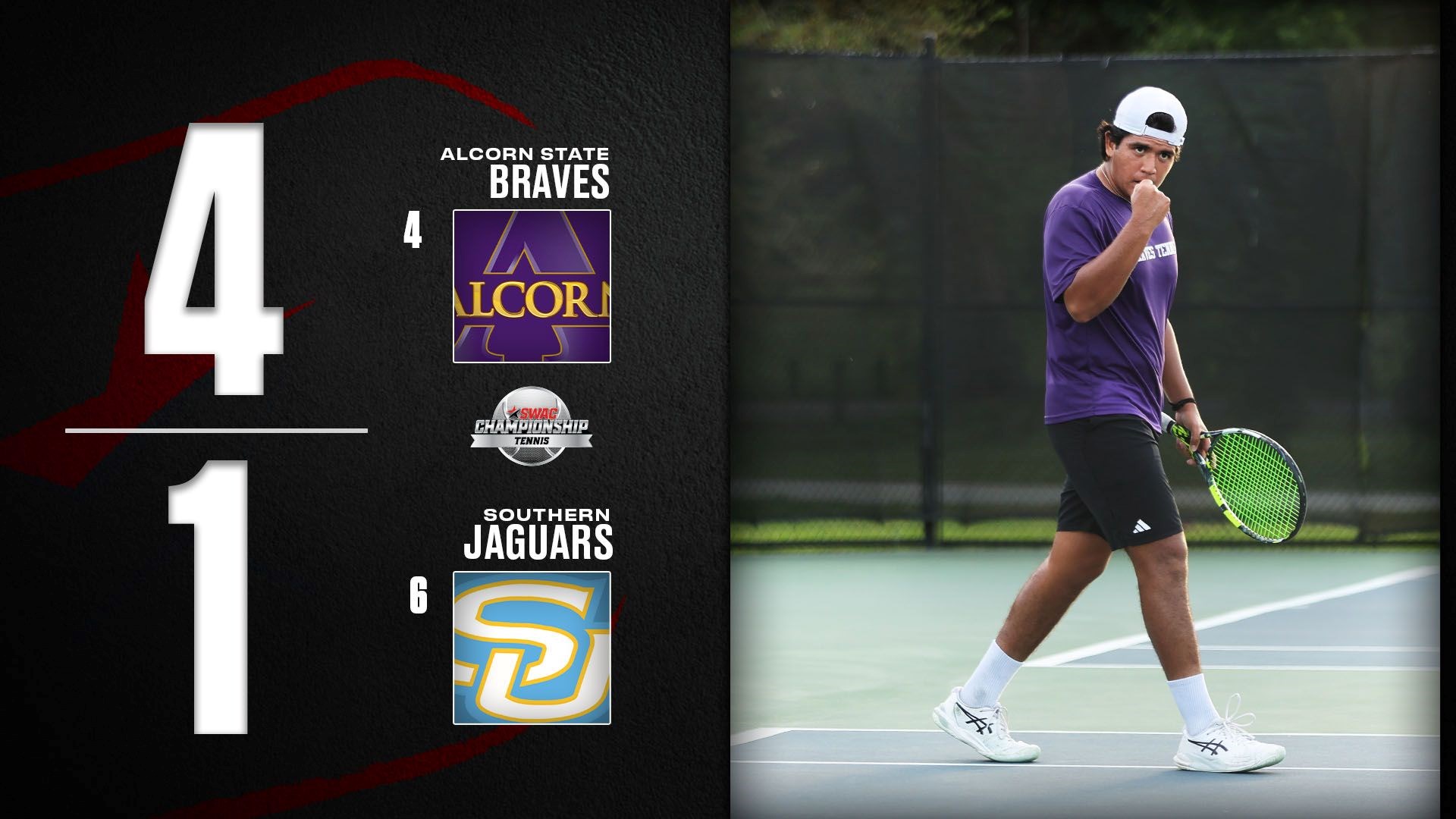 SWAC Men's Tennis Tournament: ALCN 4, SU 1