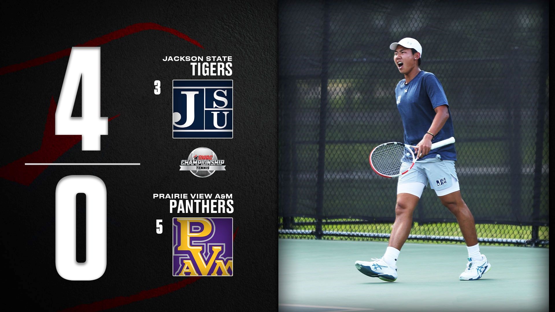 SWAC Men's Tennis Tournament: JSU 4, PVAMU 0