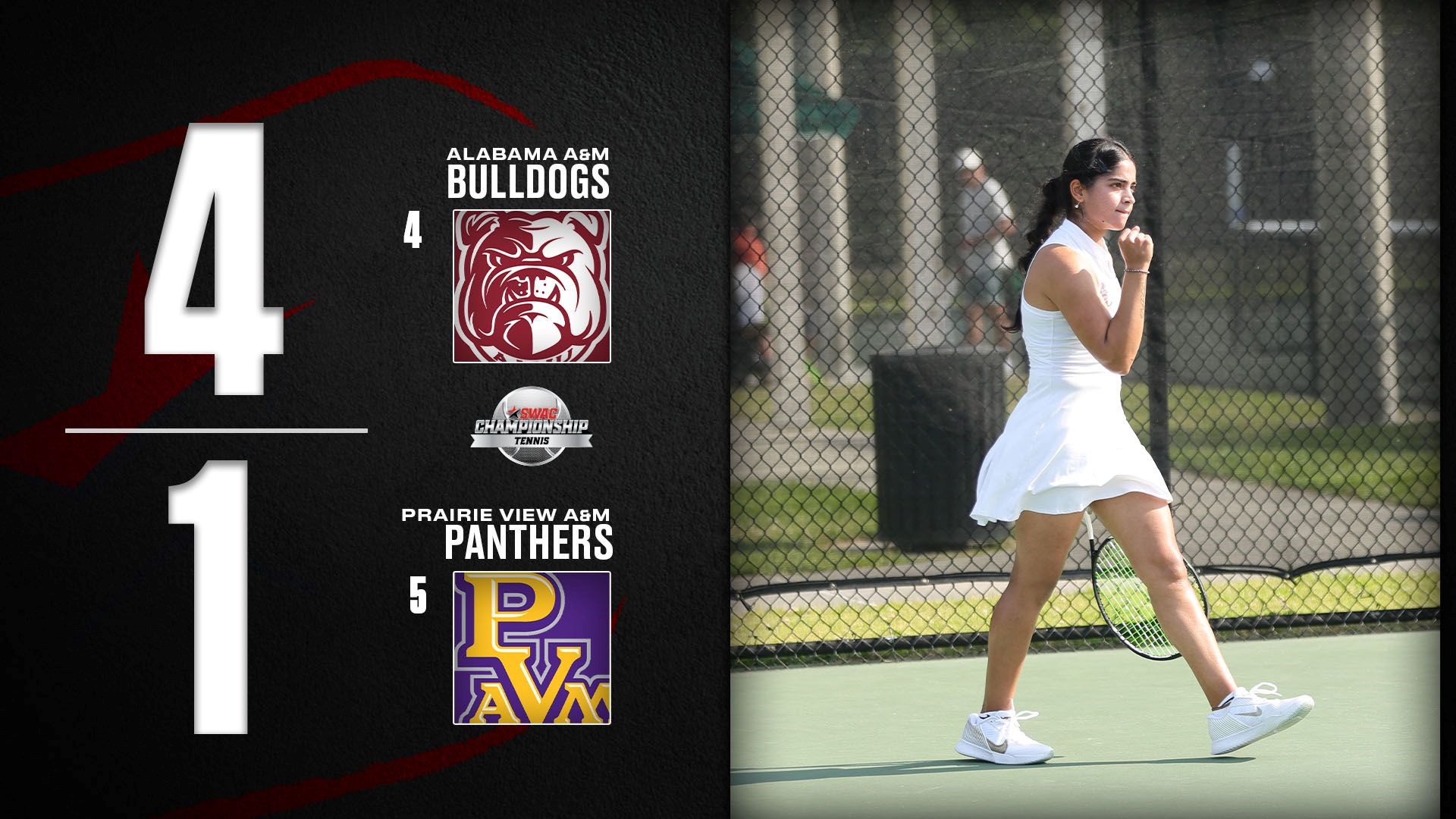 SWAC Women's Tennis Tournament: AAMU 4, PVAMU 1