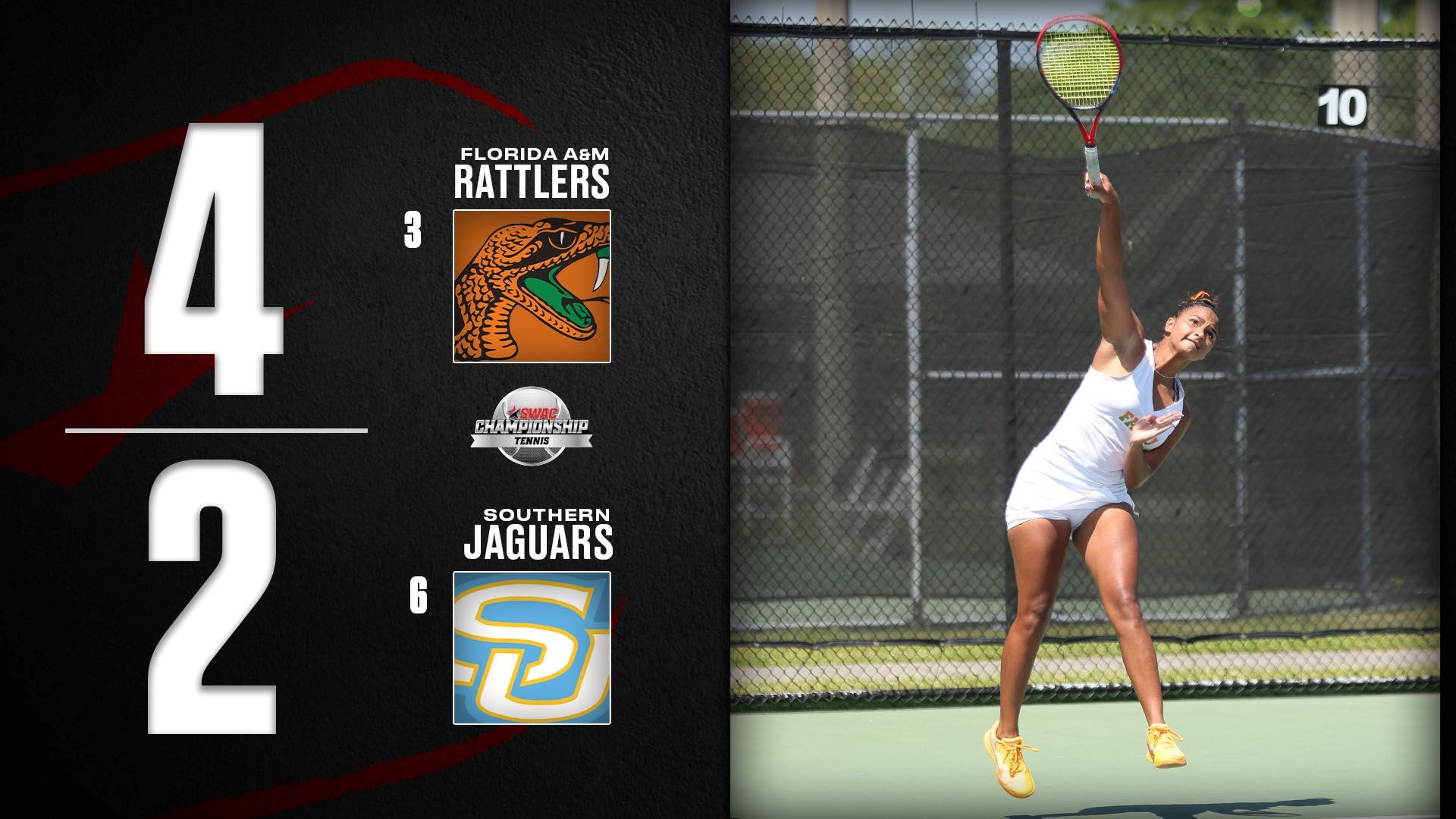 SWAC Women's Tennis Tournament: FAMU 4, SU 2