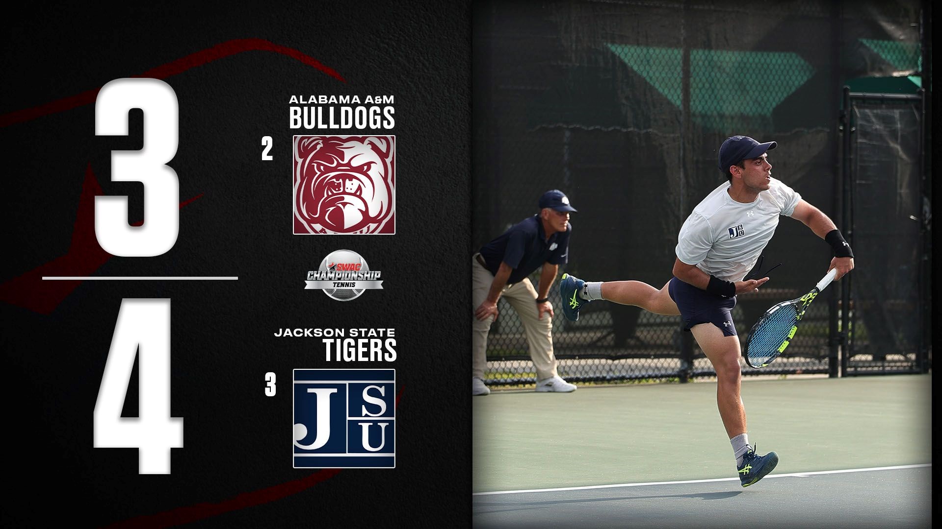 SWAC Men's Tennis Tournament: JSU 4, AAMU 3