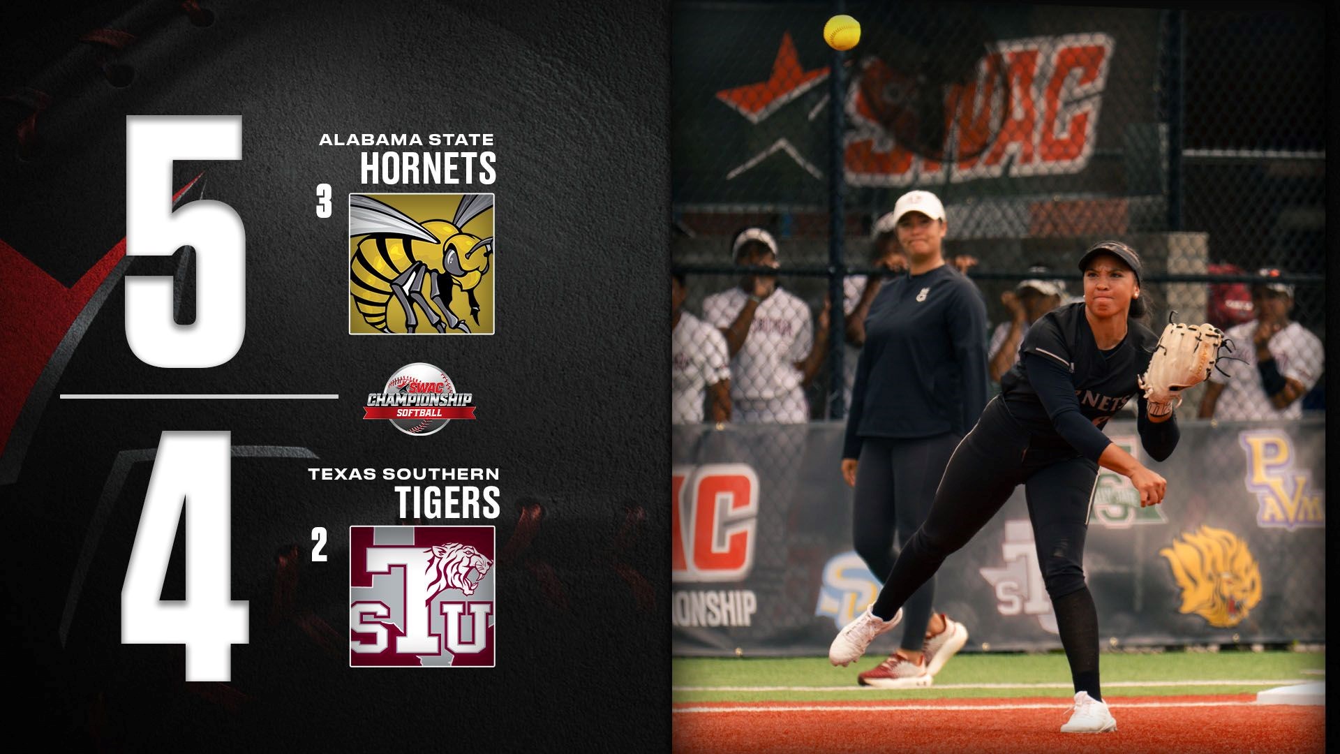 SWAC Softball Final Score: Alabama State 5, Texas Southern 4