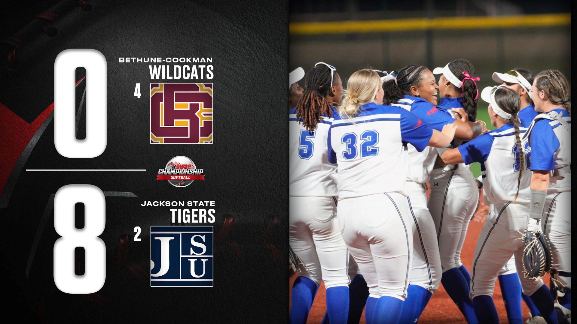 SWAC Softball Final Score: Jackson State 8, Bethune-Cookman 0