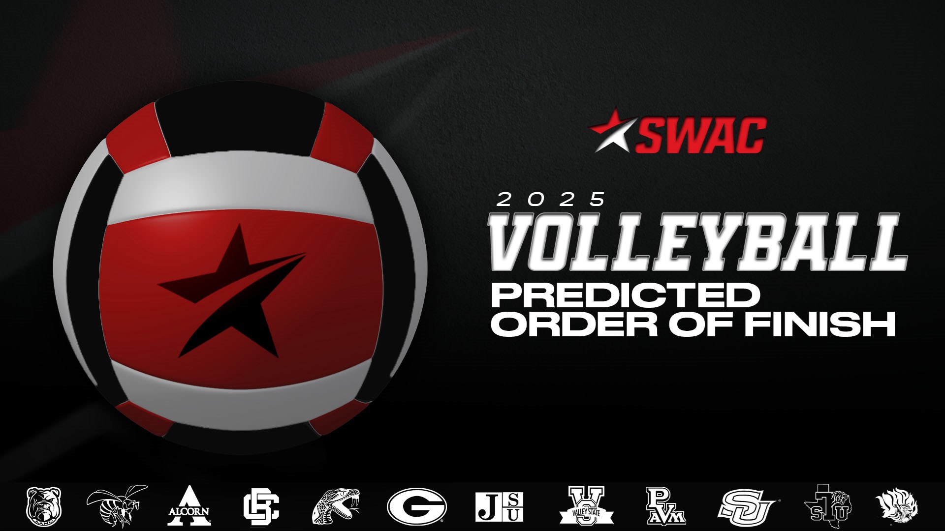 SWAC Announces 2025 Volleyball Predicted Order of Finish